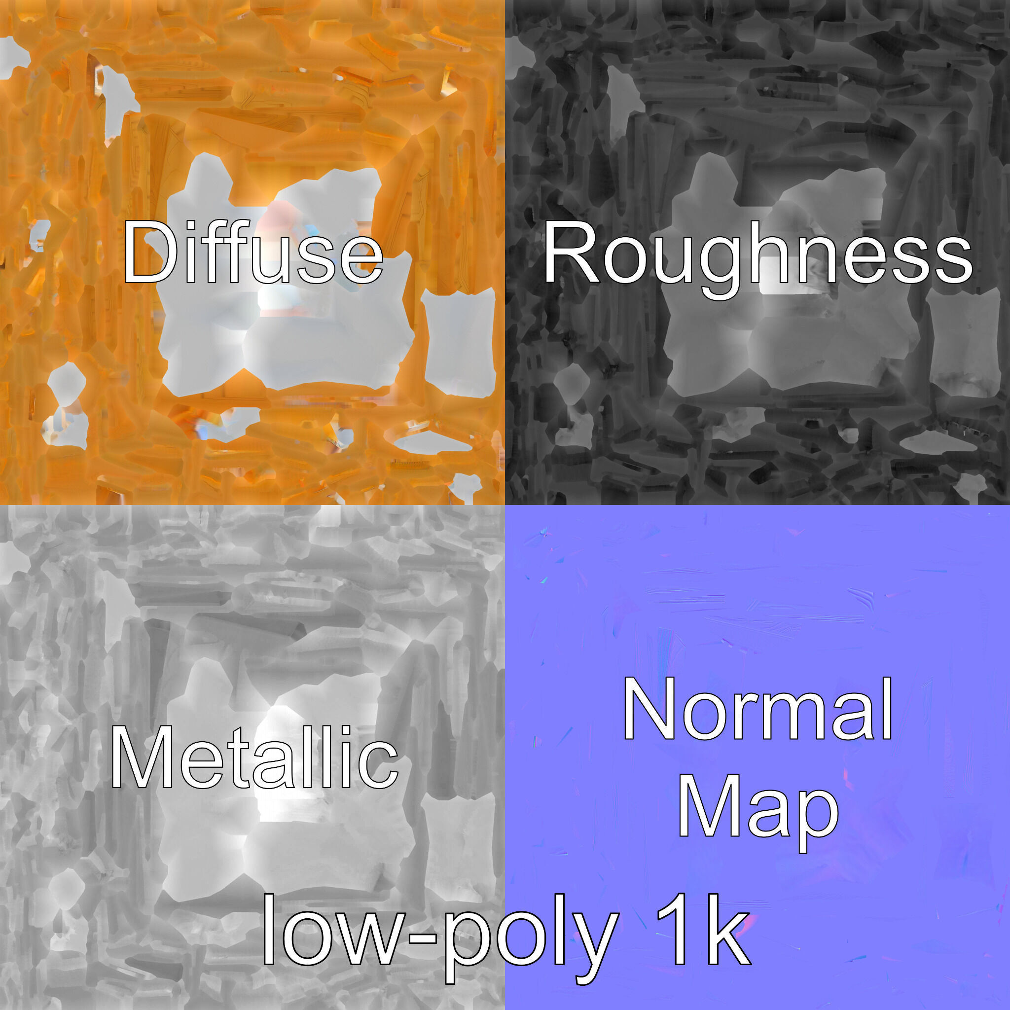 Modern Wooden Wall Shelf with Vase model pack Low-poly 3D model_7