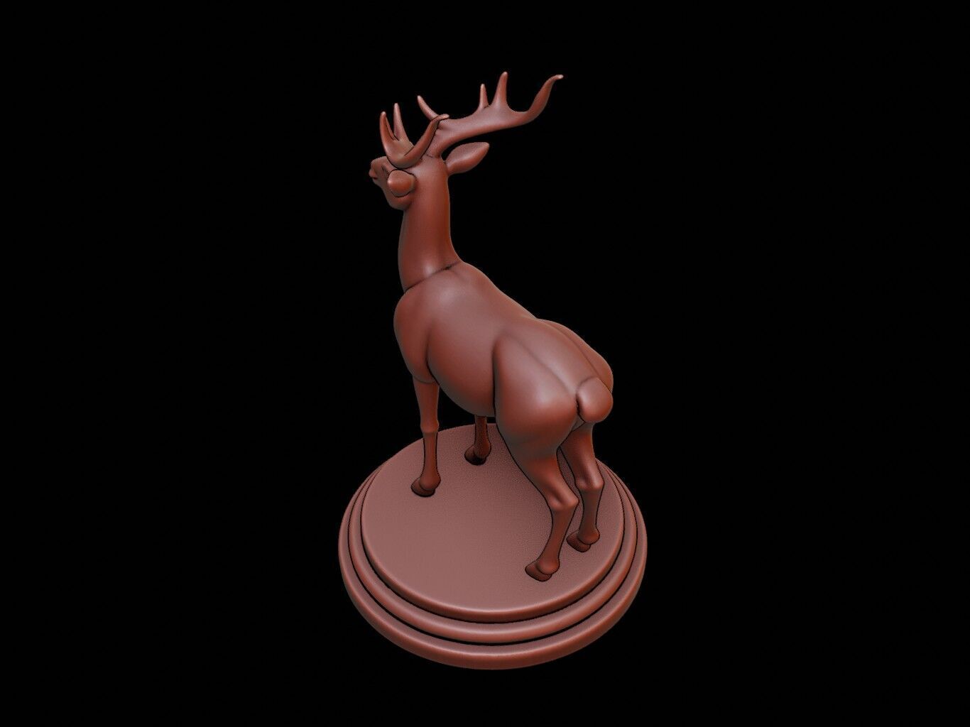 Antelope Animal Figure Printable 3D print model_1