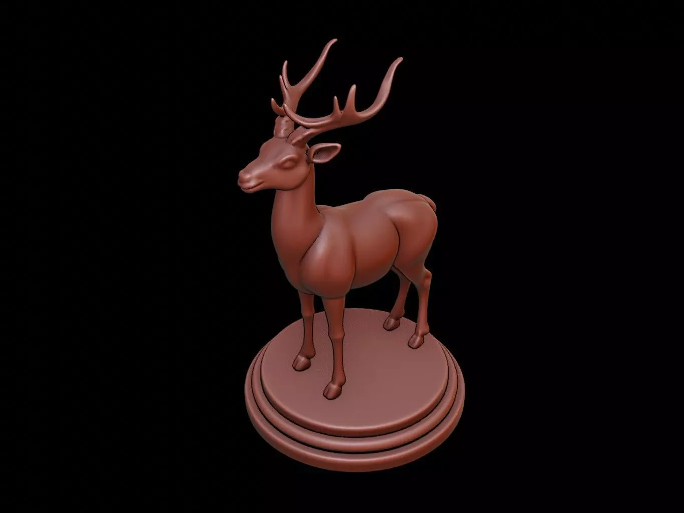 Antelope Animal Figure Printable 3D print model_0