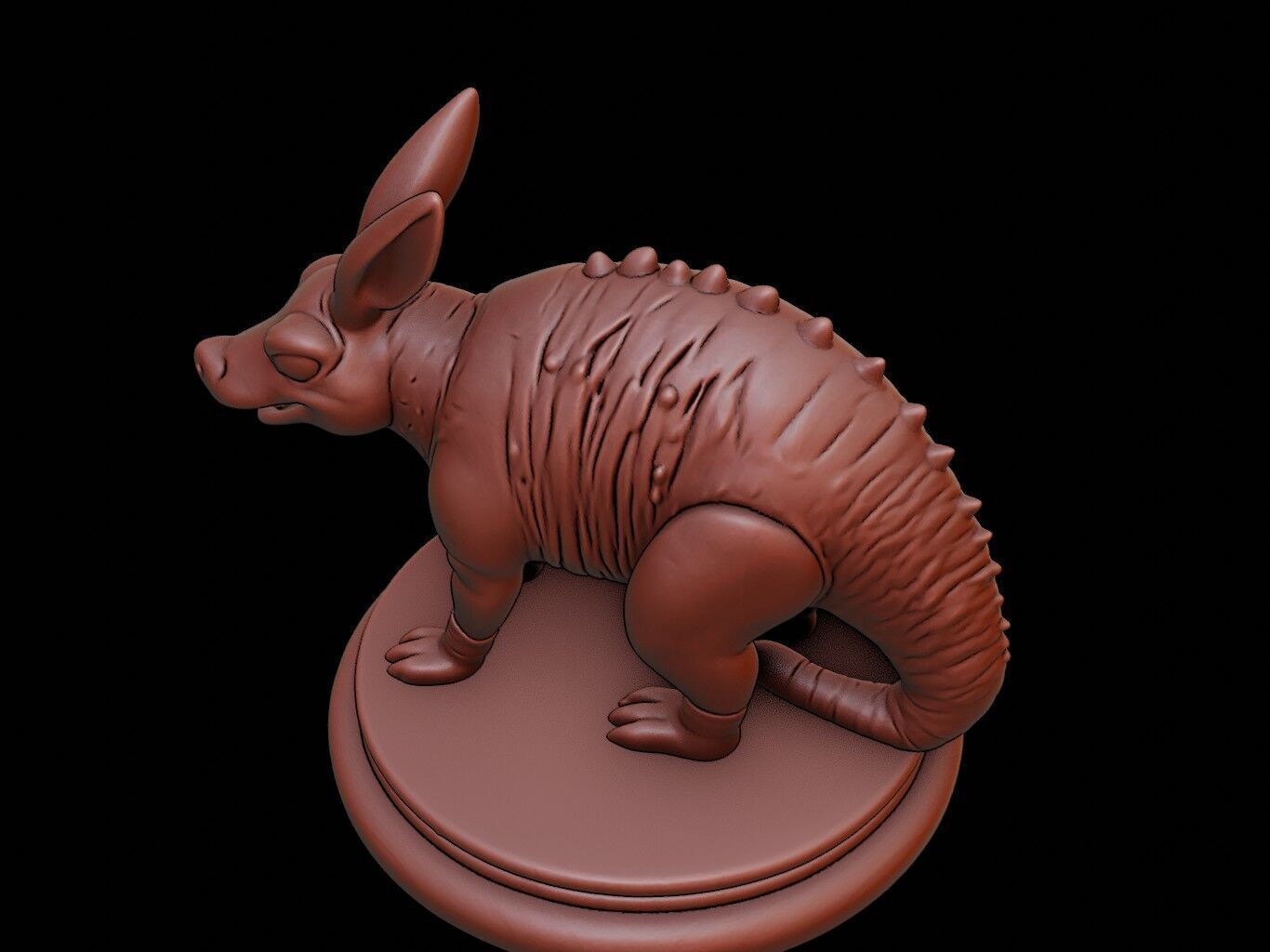 Armadillo Animal Figure Printable 3D print model_1