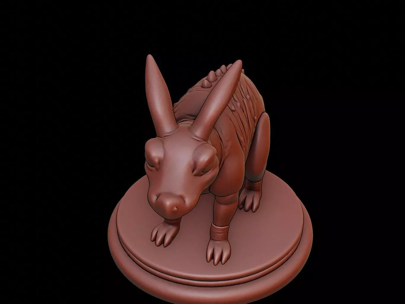 Armadillo Animal Figure Printable 3D print model_0