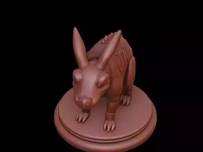 Armadillo Animal Figure Printable