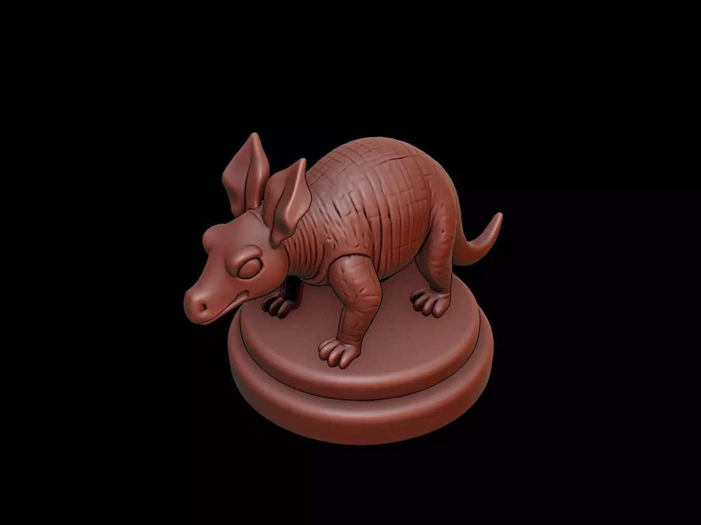 Armadillo Animal Figure Printable 3D print model_0