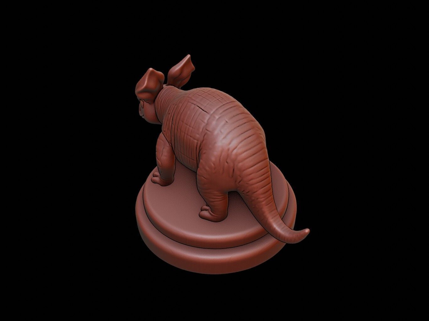 Armadillo Animal Figure Printable 3D print model_1