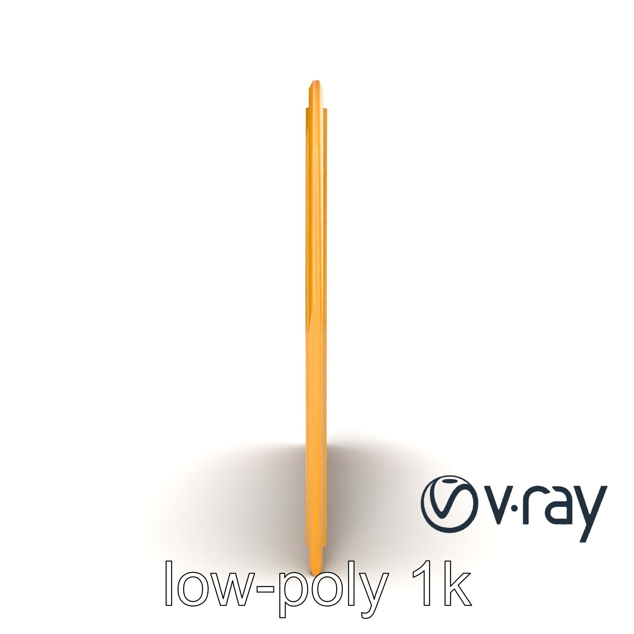 Abstract Art Gold Frame Painting model pack Low-poly 3D model_21