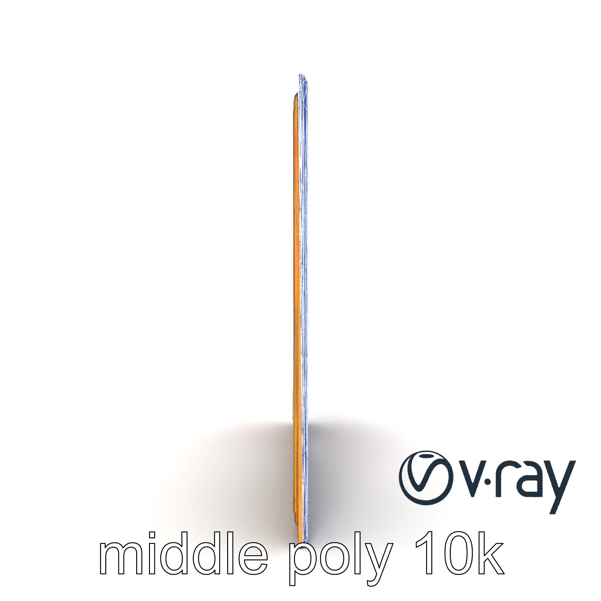 Abstract Art Gold Frame Painting model pack Low-poly 3D model_30