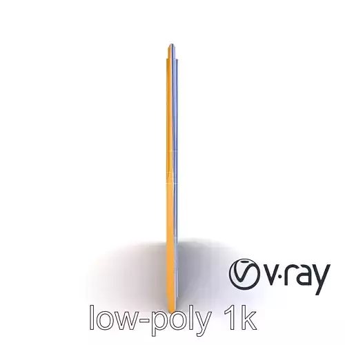 Abstract Art Gold Frame Painting model pack Low-poly 3D model