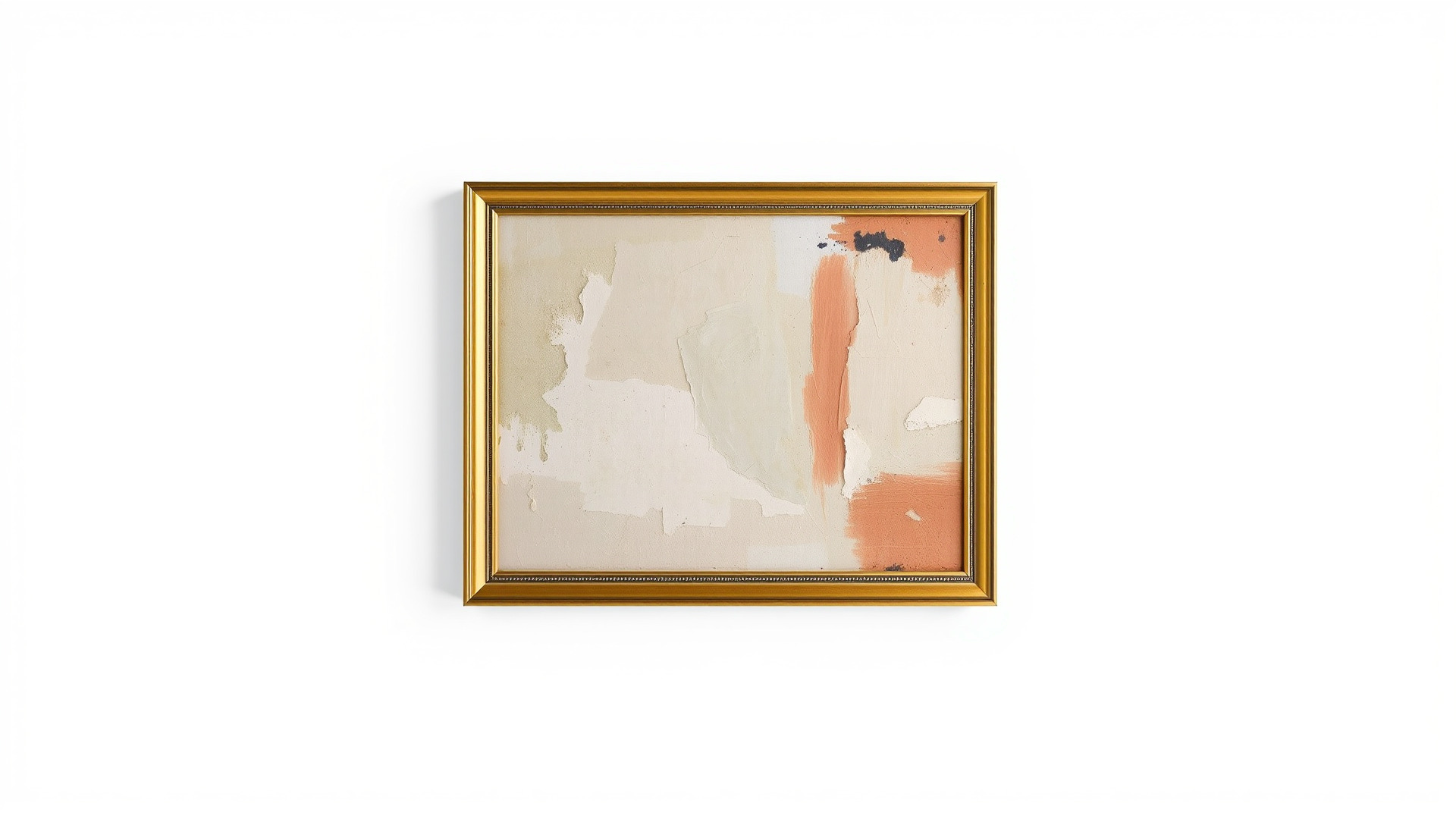 Abstract Art Gold Frame Painting model pack Low-poly 3D model_6