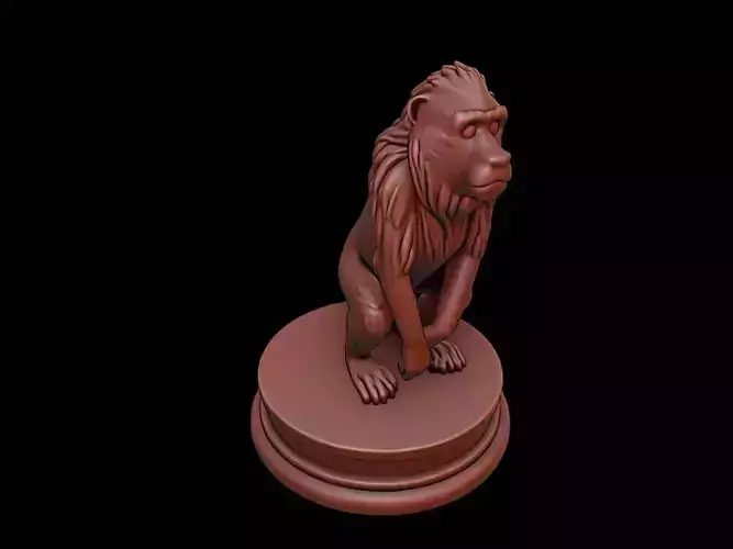 Baboon Animal Figure Printable