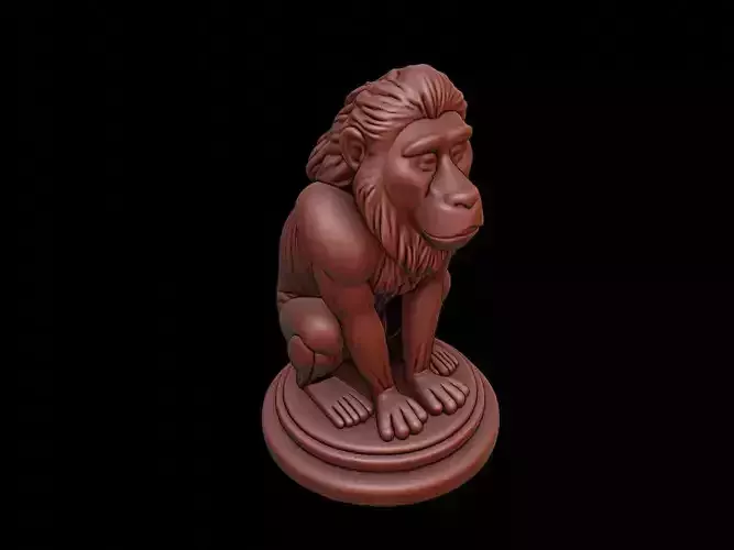 Baboon Animal Figure Printable