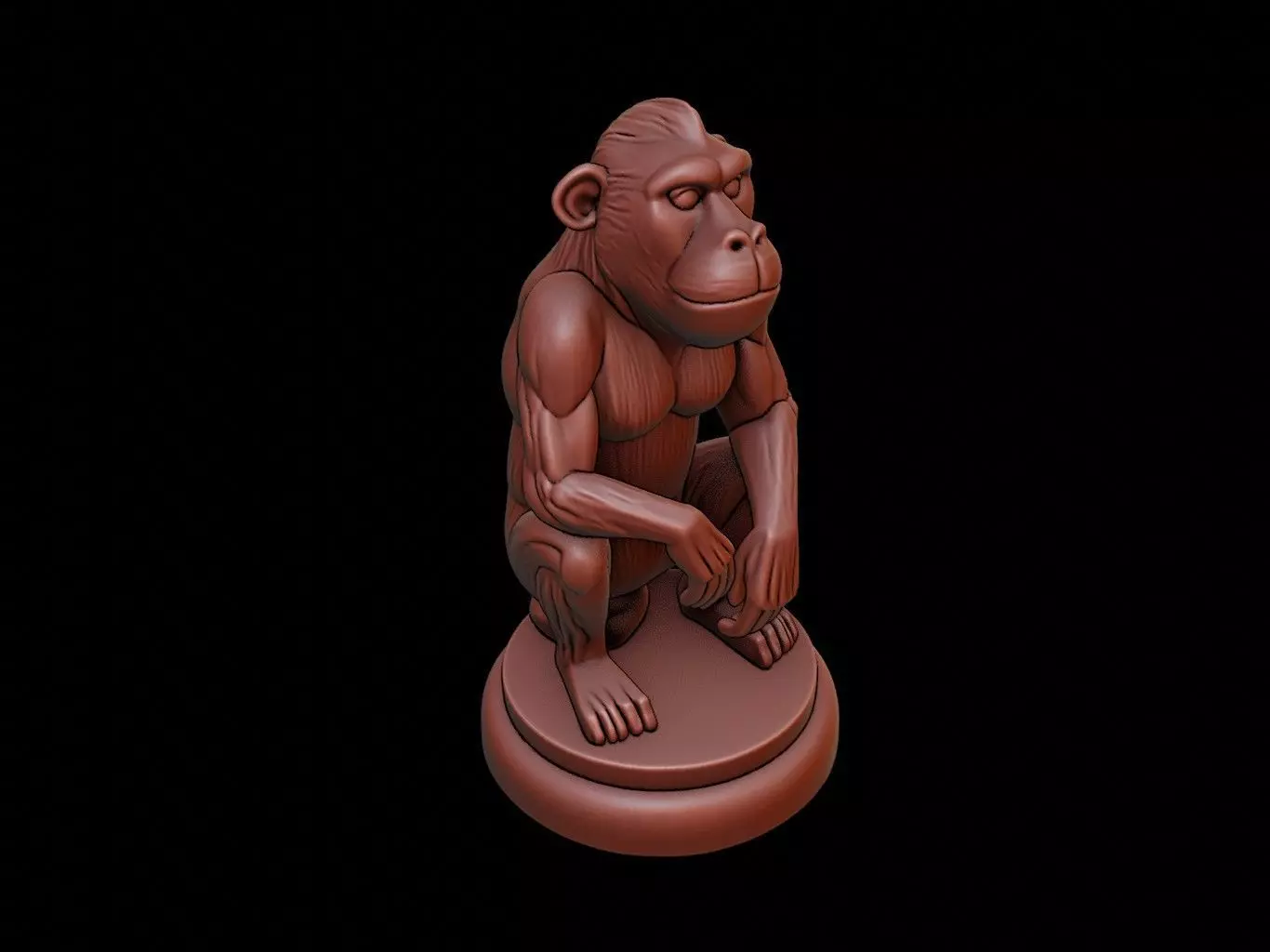 Baboon Animal Figure Printable 3D print model