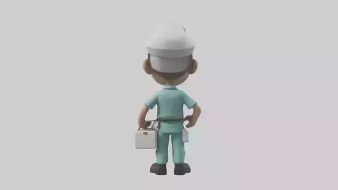 Cartoon Paramedic model