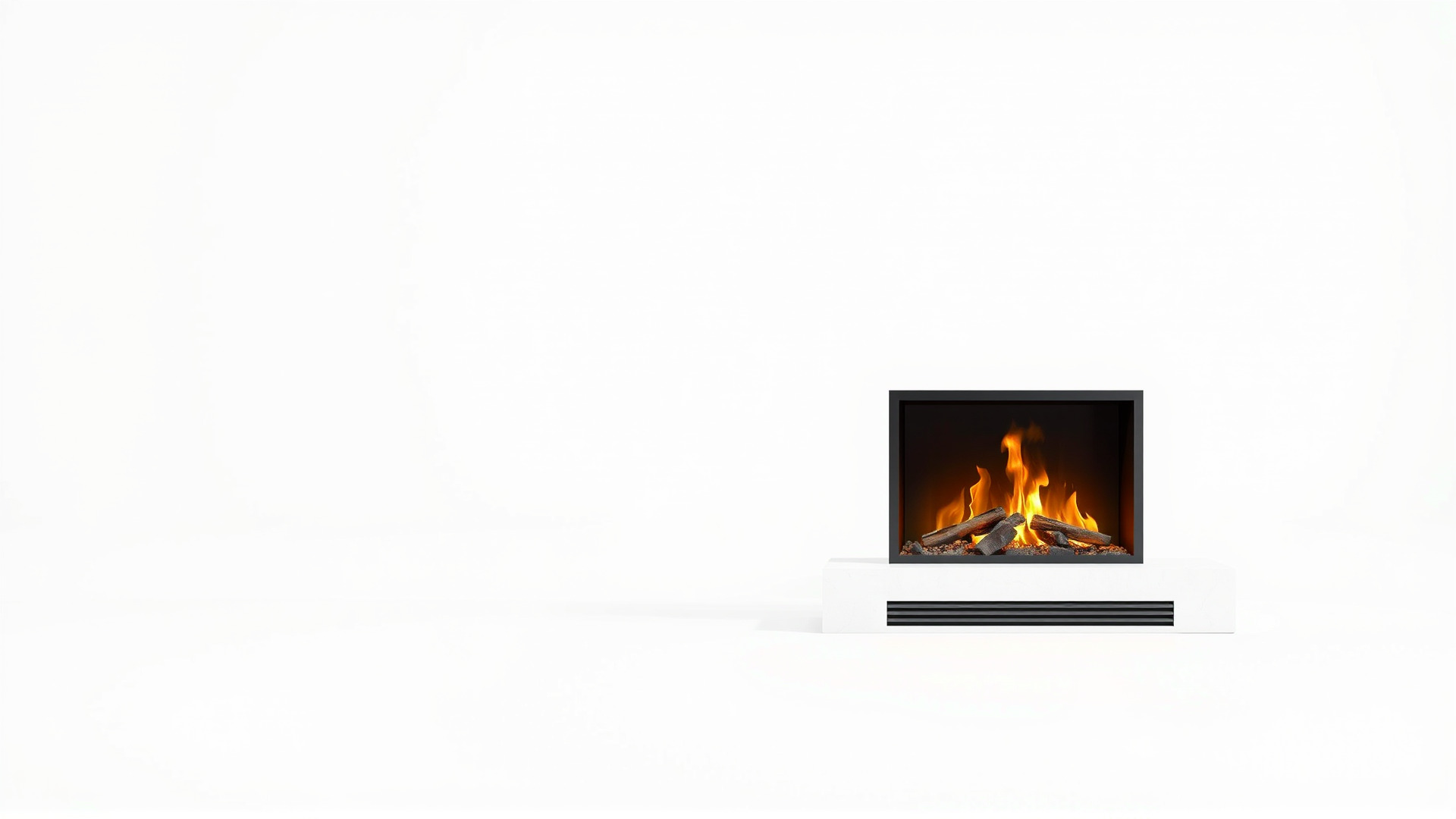Modern Electric Fireplace with Portal model pack Low-poly 3D model_6