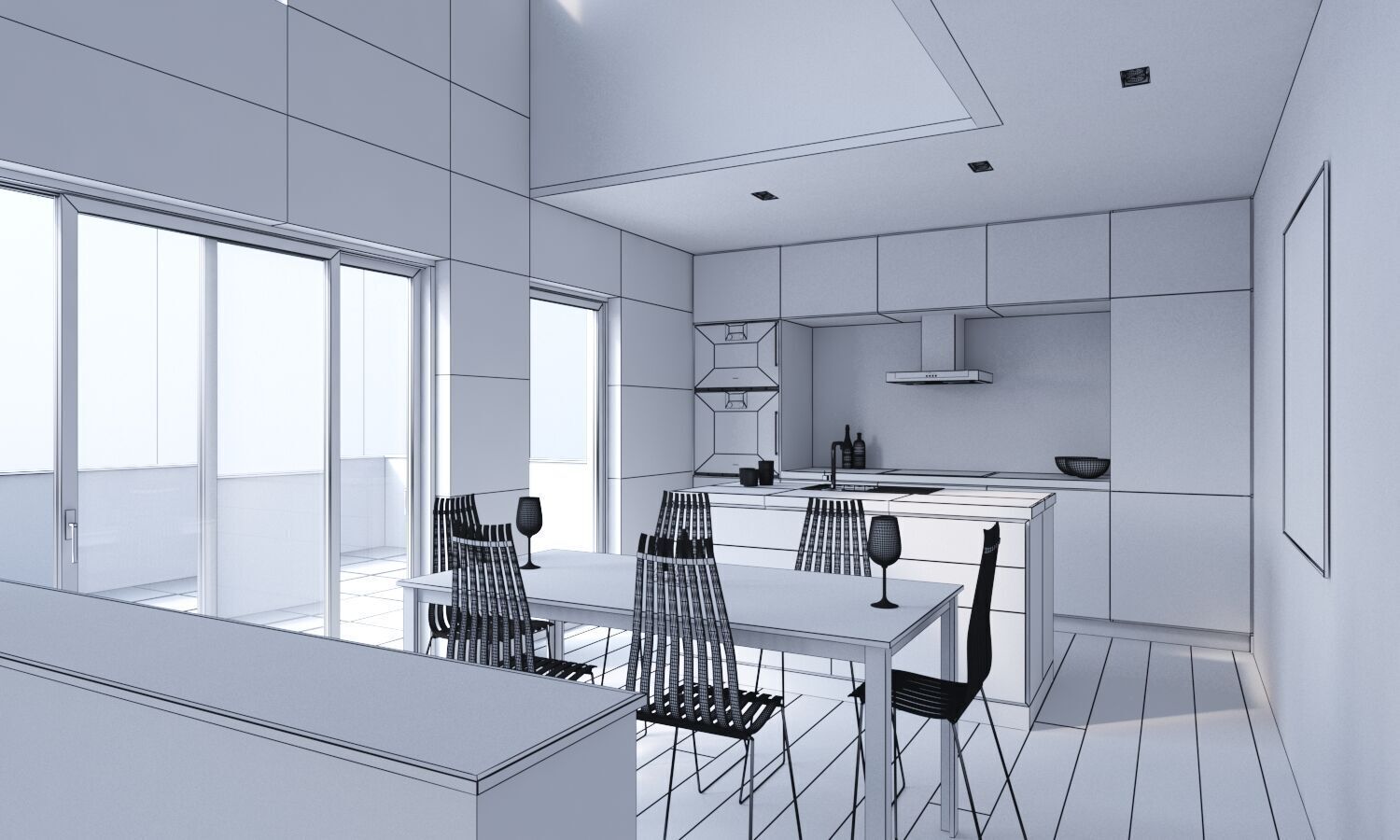 The White Loft 3D model_9