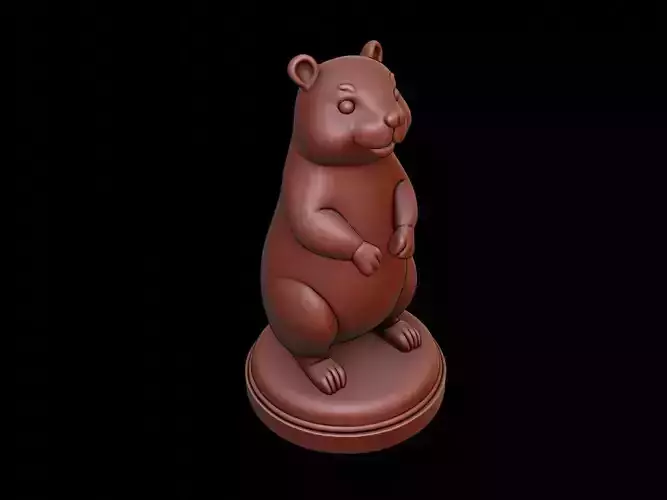 Beaver Animal Figure Printable