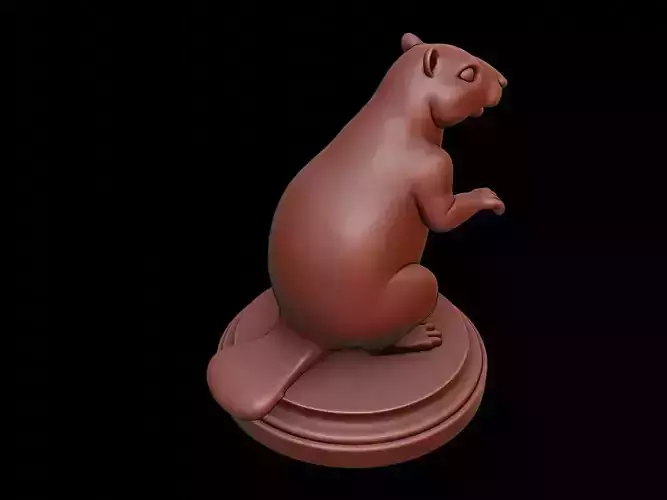 Beaver Animal Figure Printable