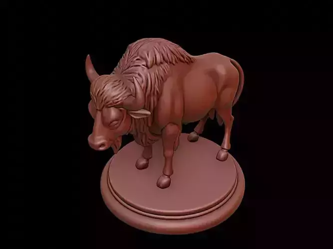 Bison Animal Figure Printable