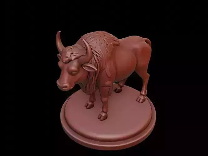 Bison Animal Figure Printable