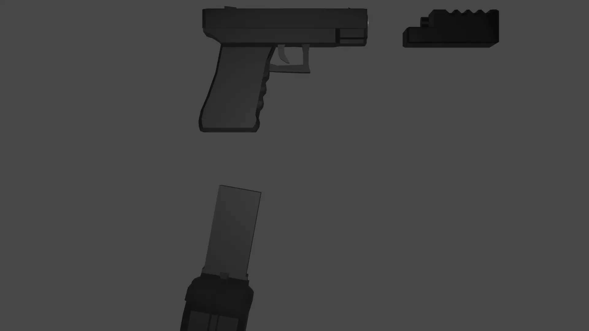 LOW-POLY GLOCKS 18 3D model_0