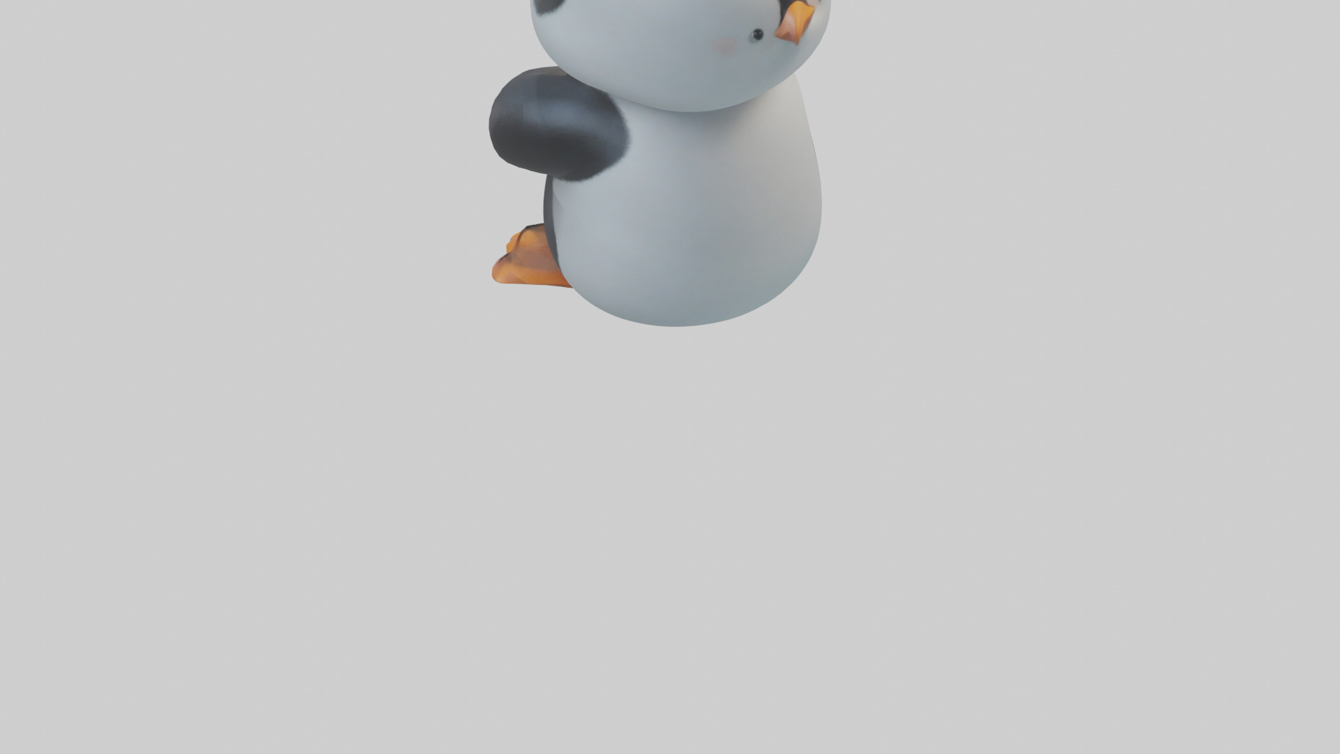 Cartoon Penguin model 3D model_4