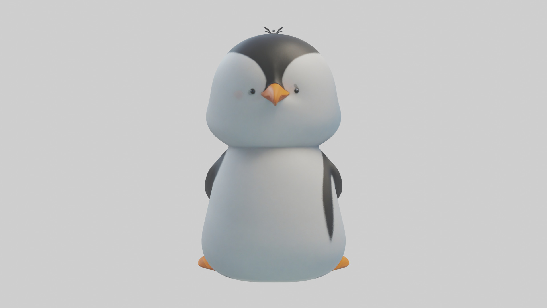 Cartoon Penguin model 3D model_1