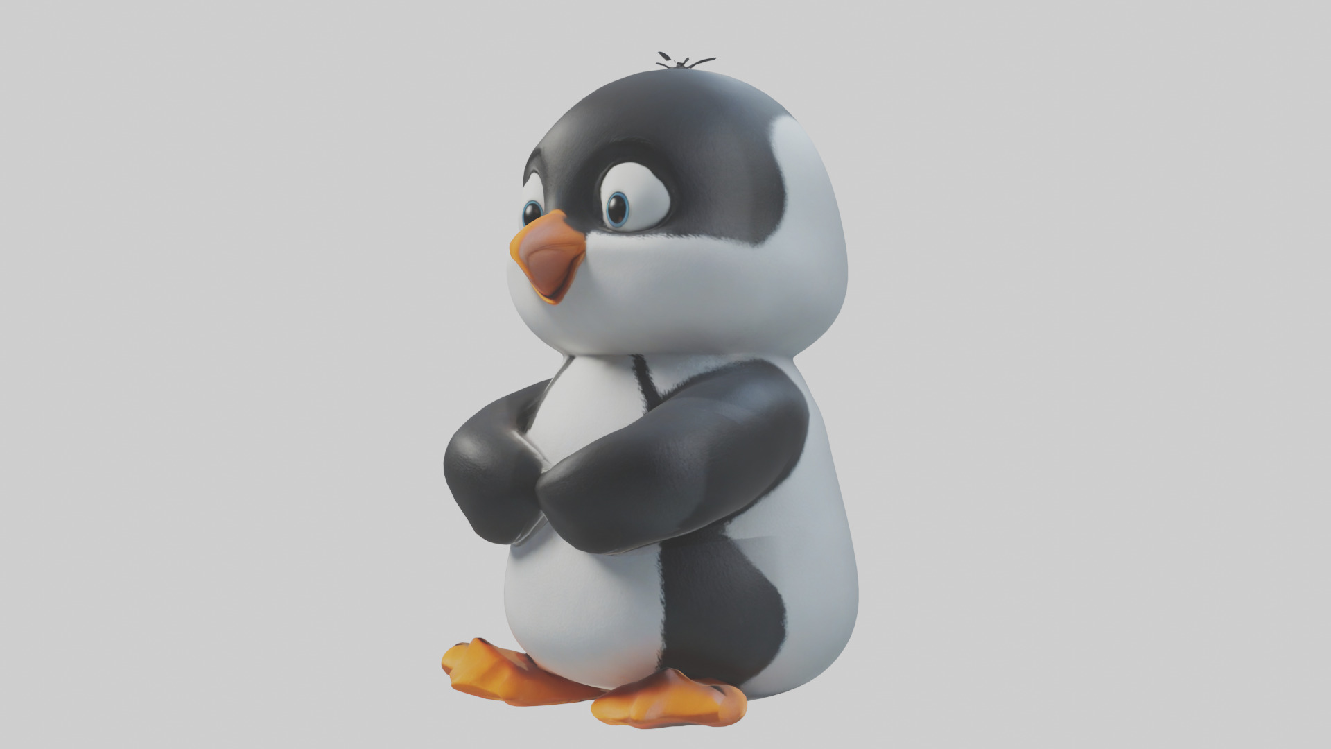 Cartoon Penguin model 3D model_10