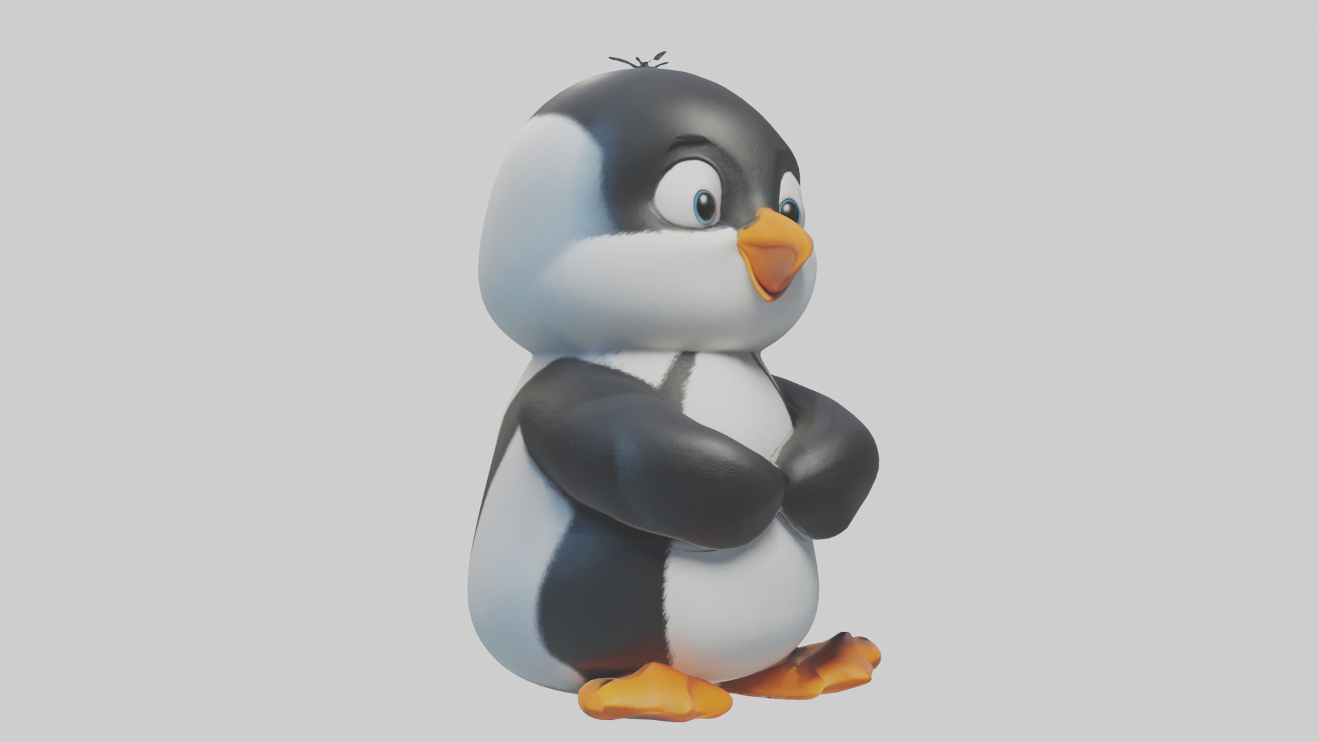 Cartoon Penguin model 3D model_8