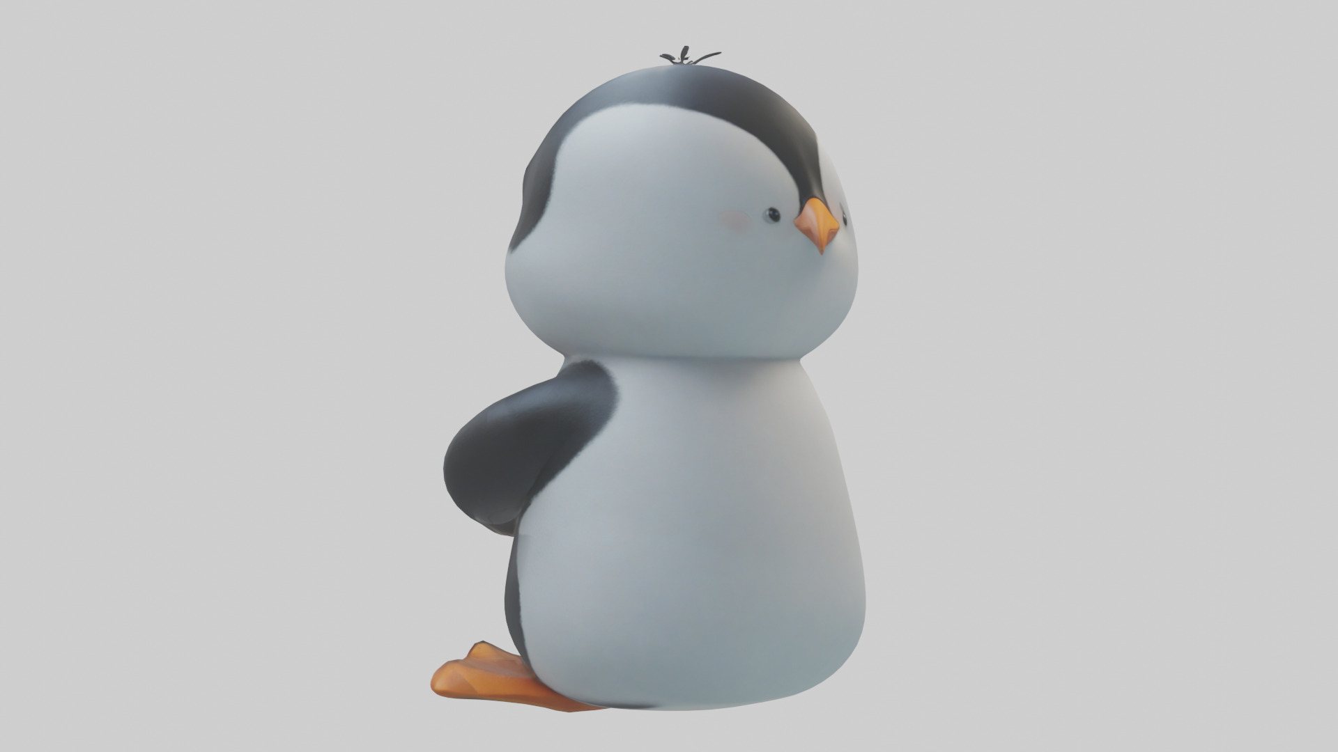 Cartoon Penguin model 3D model_2