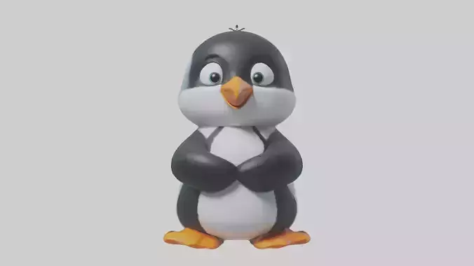 Cartoon Penguin model