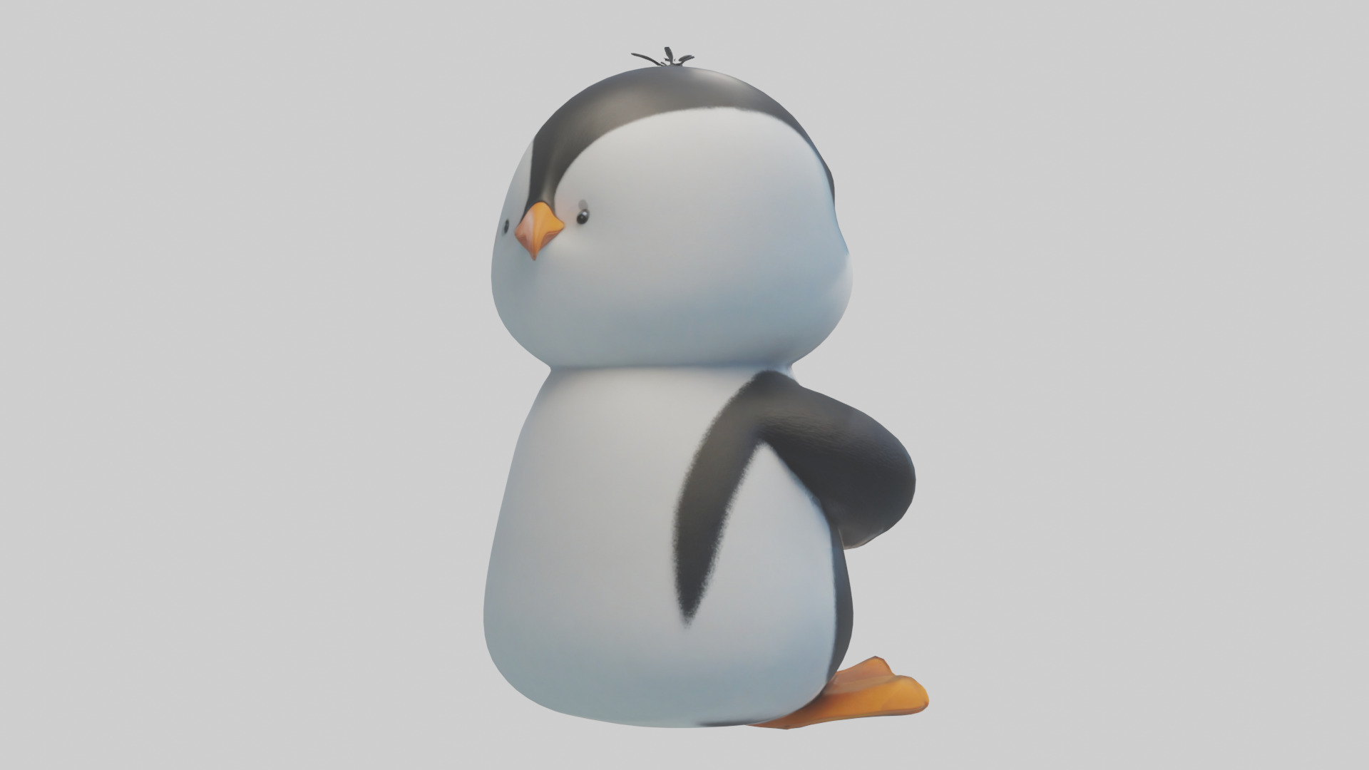 Cartoon Penguin model 3D model_3