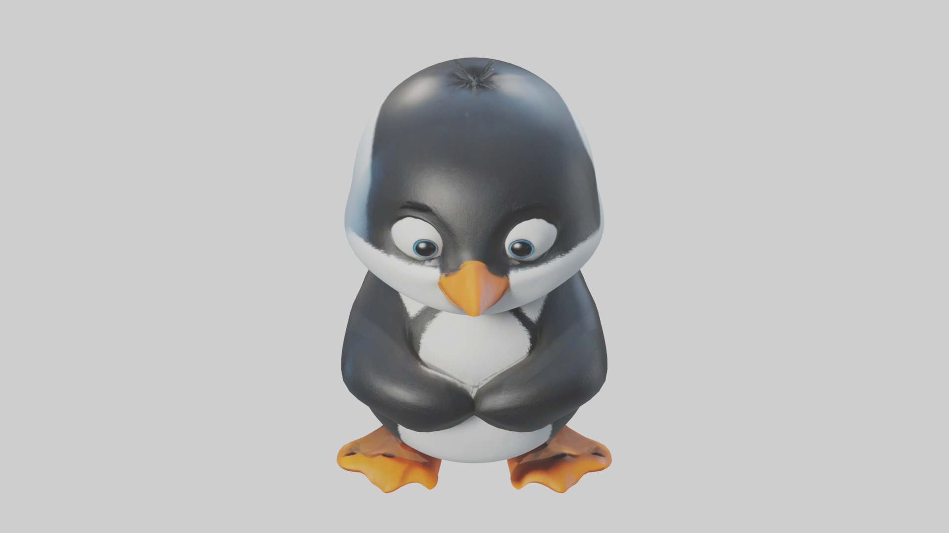 Cartoon Penguin model 3D model_16