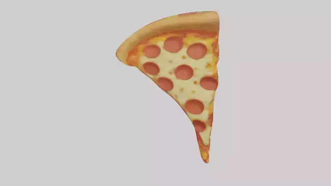 Cartoon Pizza Slice model