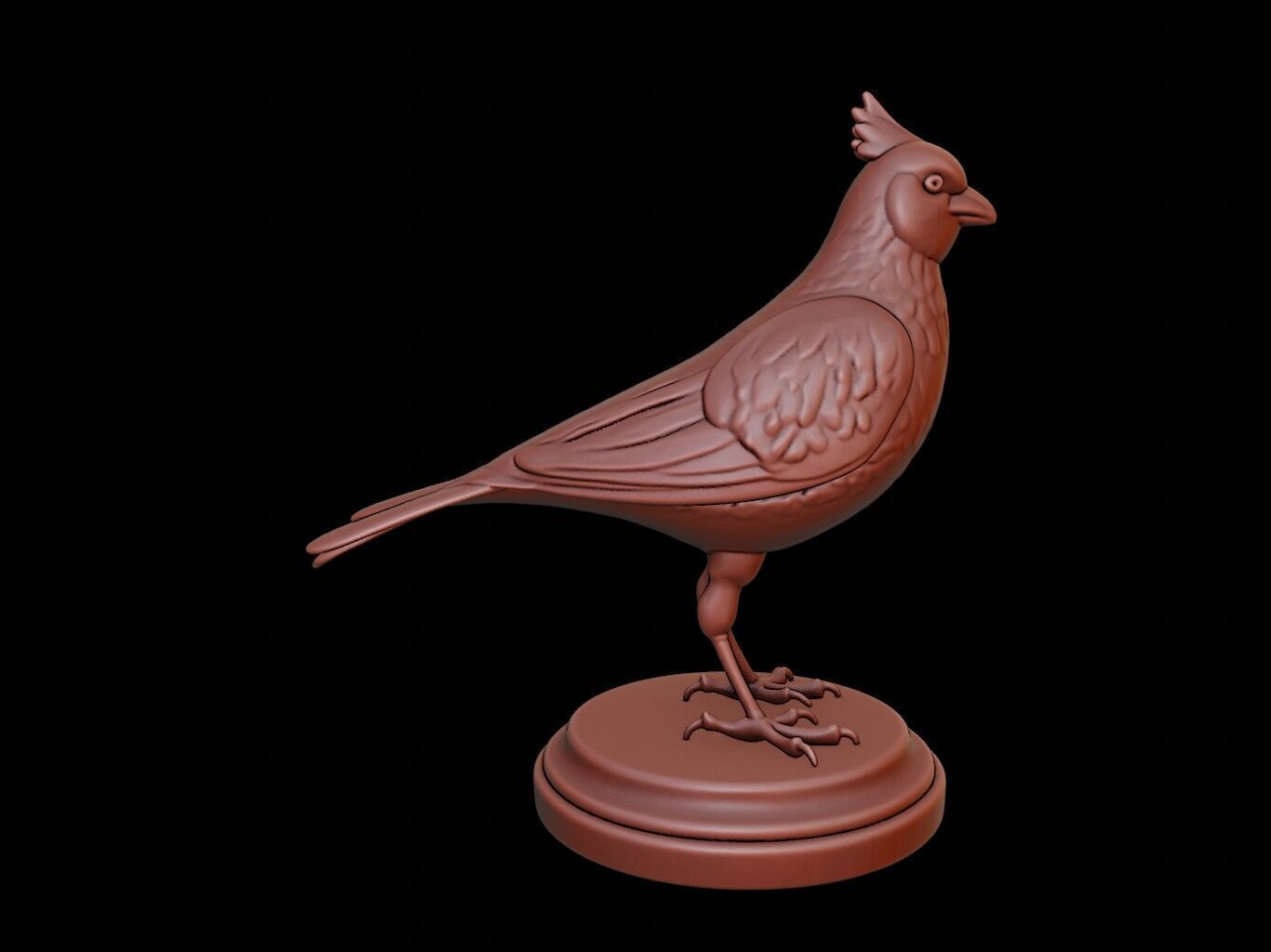 Canary Animal Figure Printable 3D print model_2