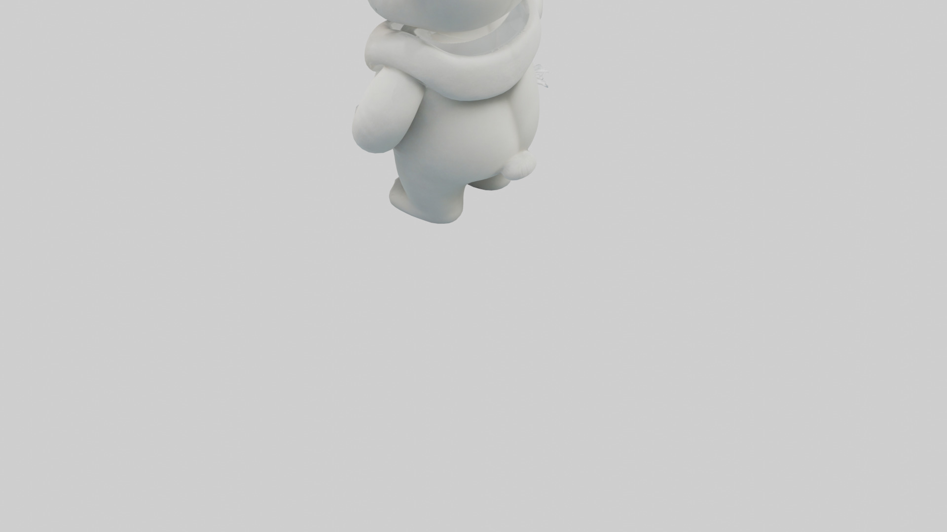 Cartoon Polar Bear model 3D model_5