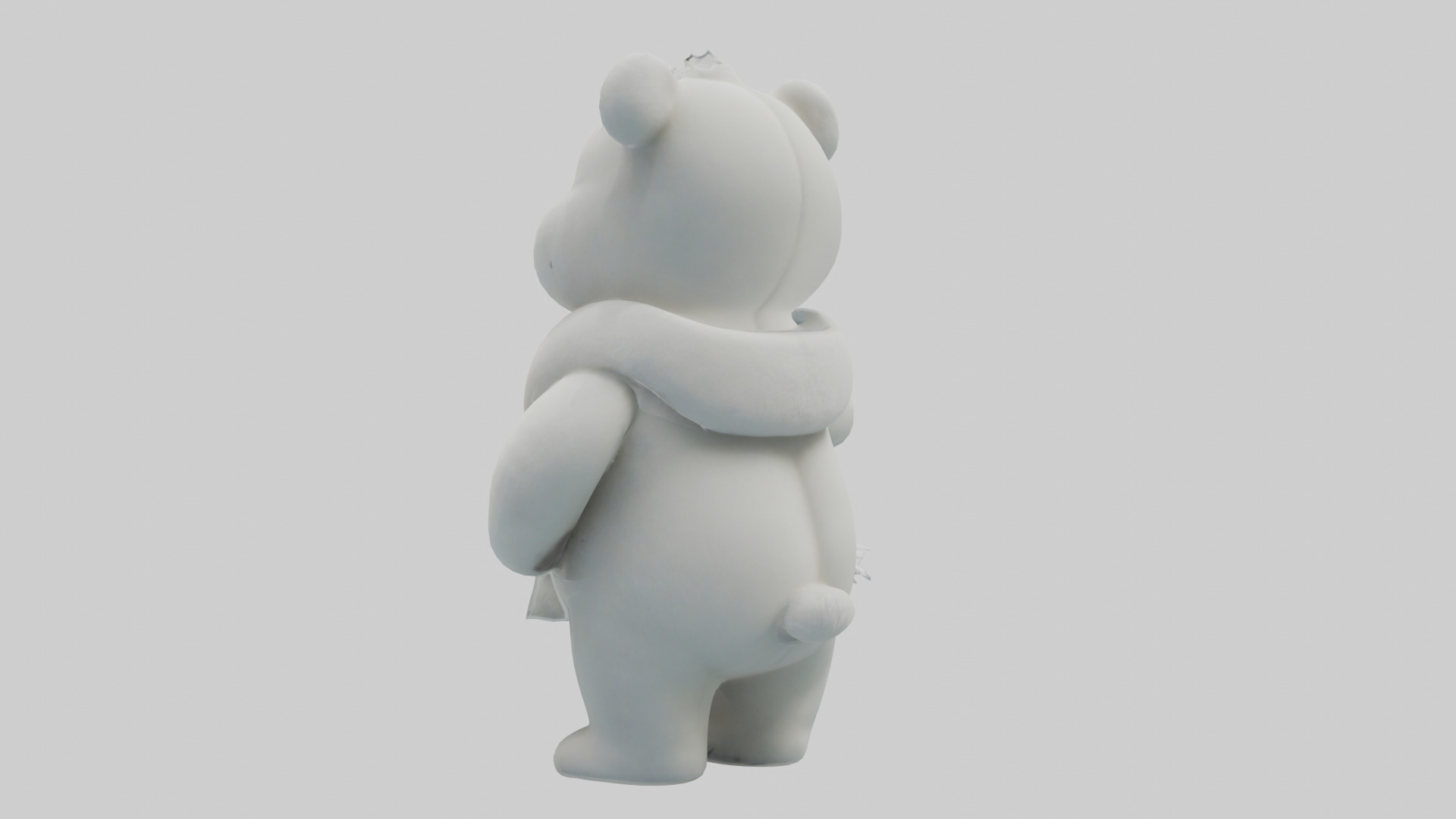 Cartoon Polar Bear model 3D model_3