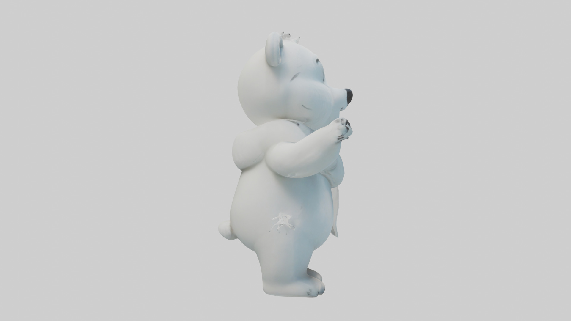 Cartoon Polar Bear model 3D model_13