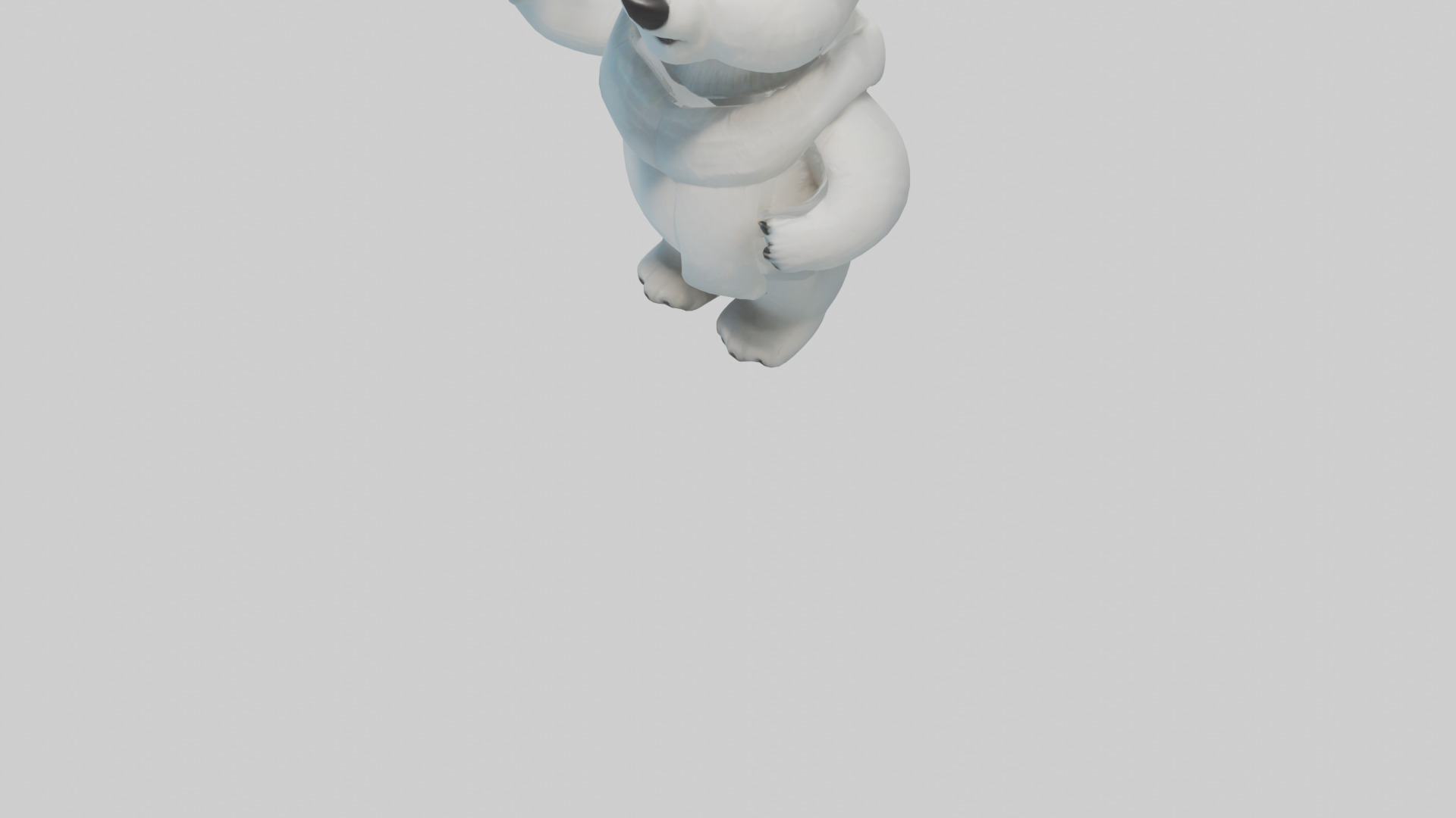 Cartoon Polar Bear model 3D model_7