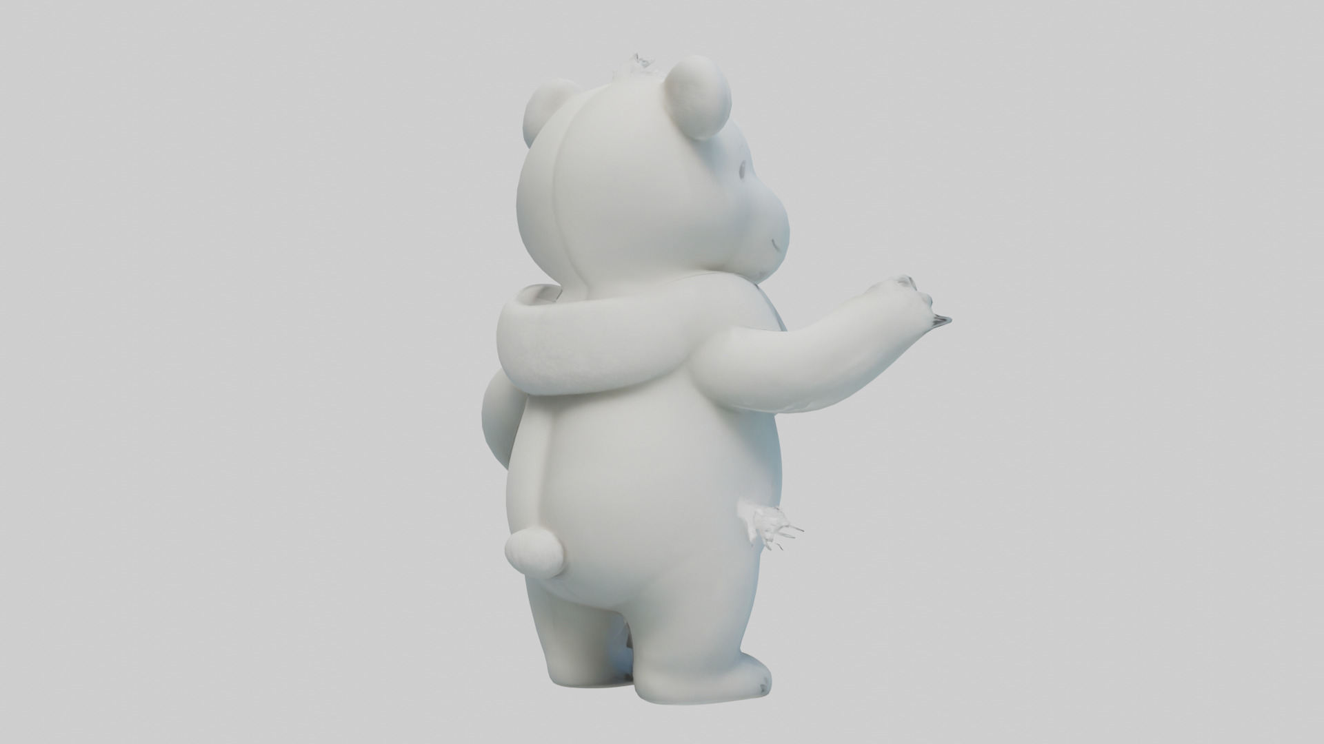 Cartoon Polar Bear model 3D model_4