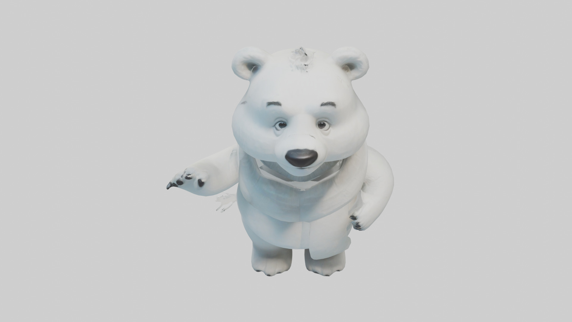 Cartoon Polar Bear model 3D model_16