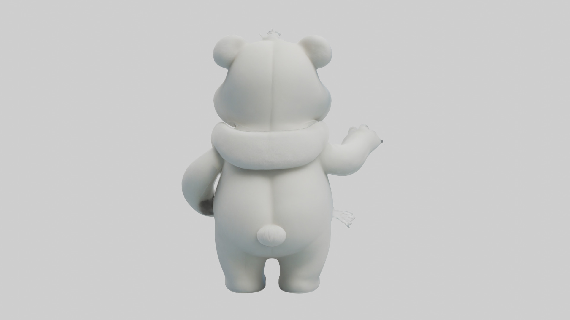 Cartoon Polar Bear model 3D model_2