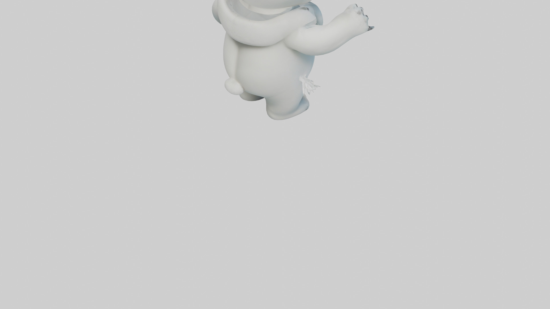 Cartoon Polar Bear model 3D model_6