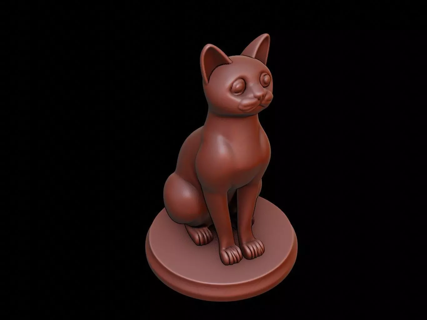 Cat Animal Figure Printable 3D print model_0