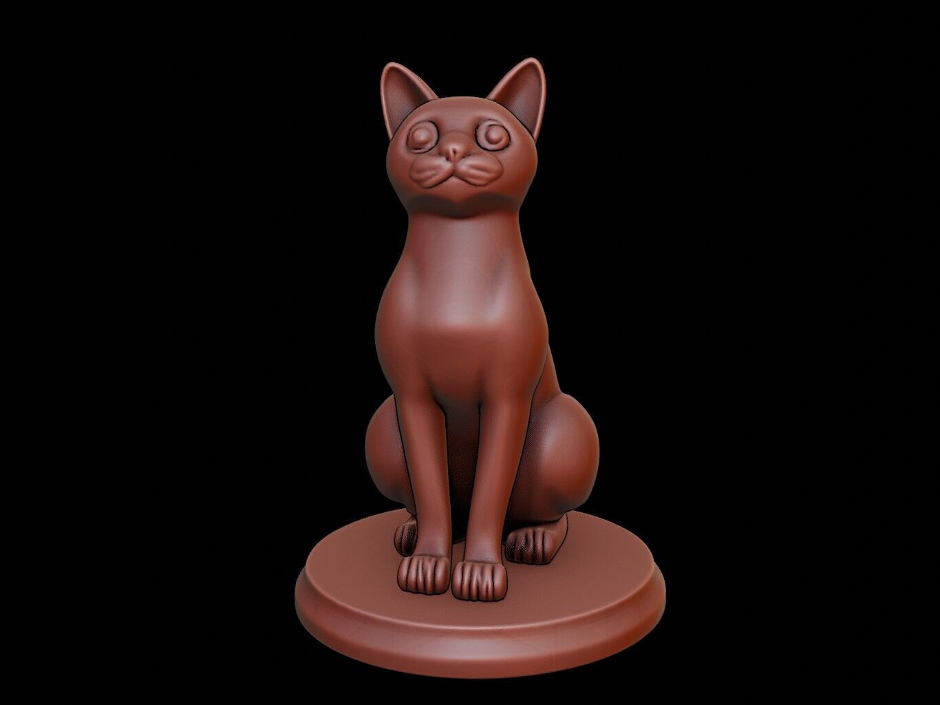 Cat Animal Figure Printable 3D print model_2