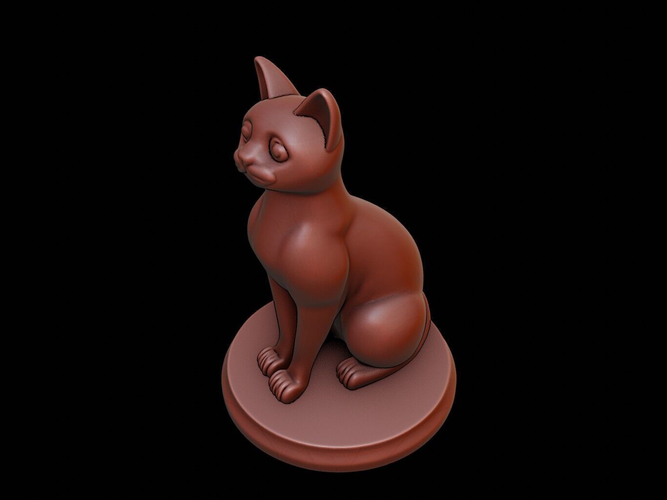 Cat Animal Figure Printable 3D print model_1