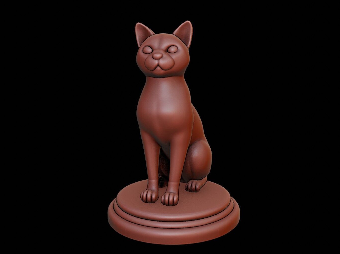 Cat Animal Figure Printable 3D print model_2