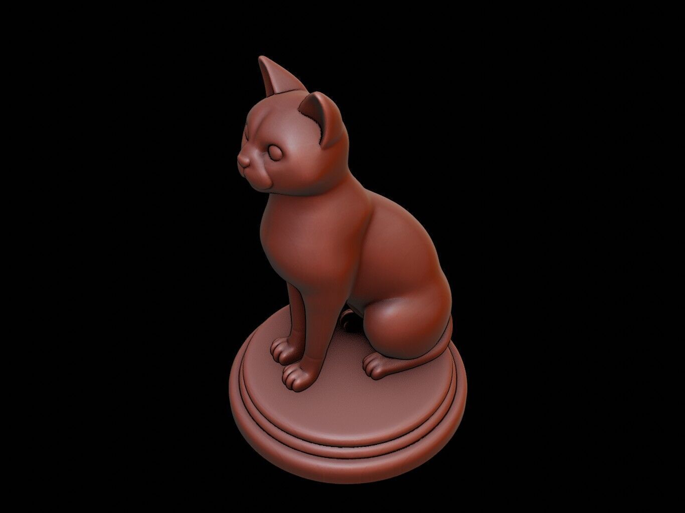Cat Animal Figure Printable 3D print model_1