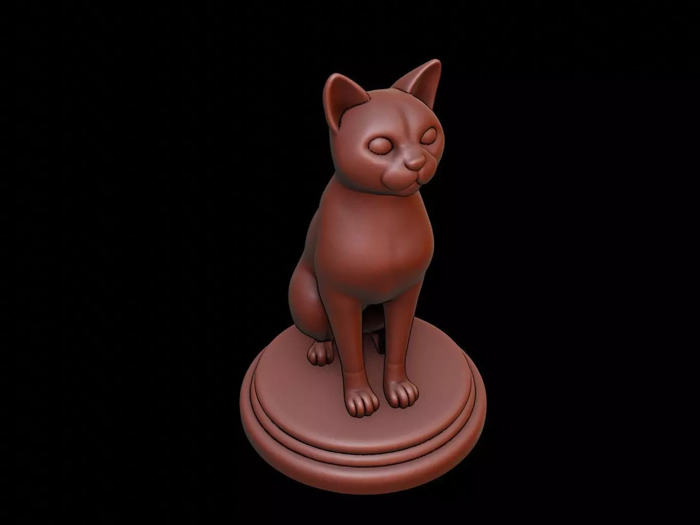 Cat Animal Figure Printable 3D print model_0