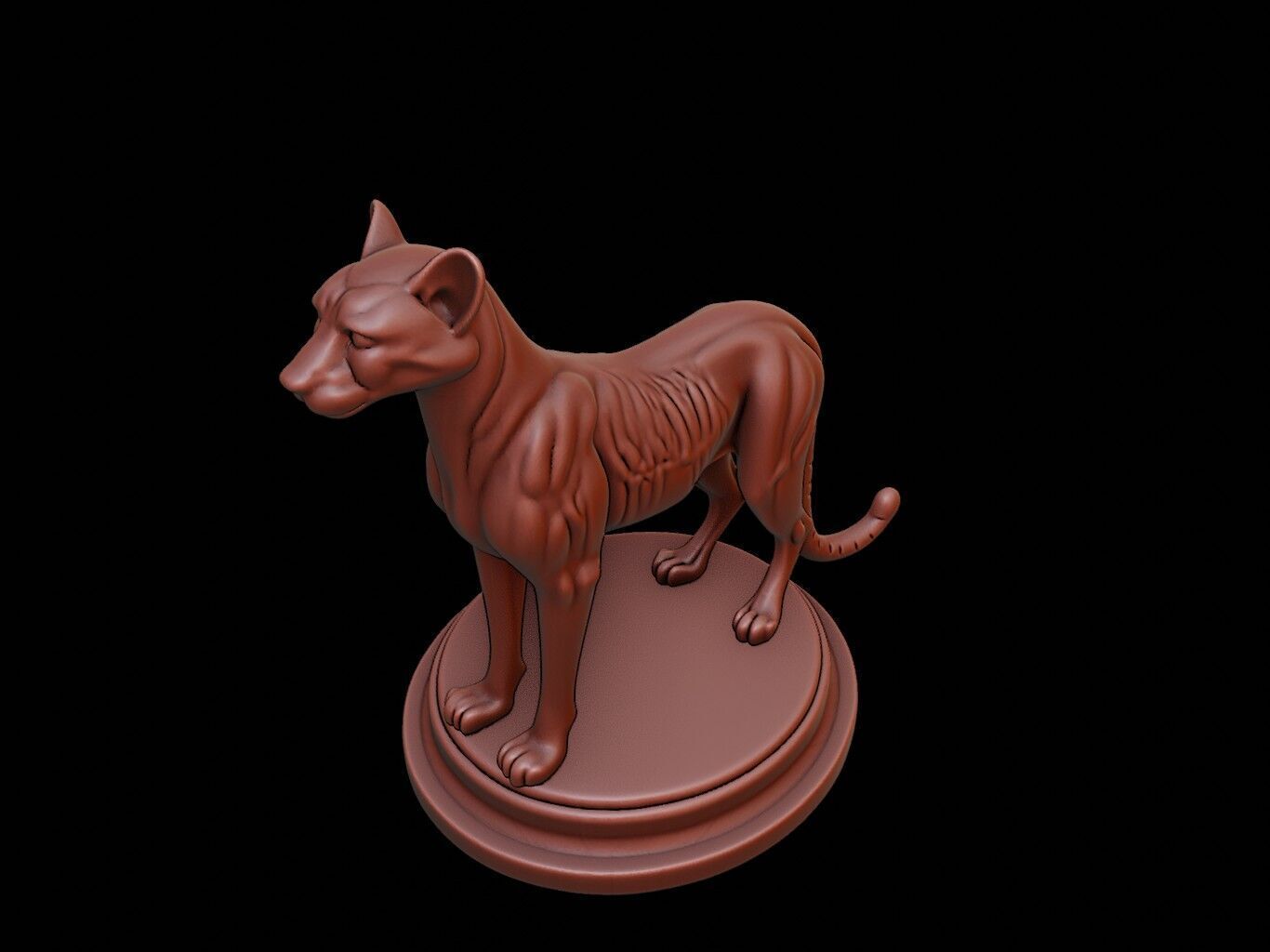Cheetah Animal Figure Printable 3D print model_1