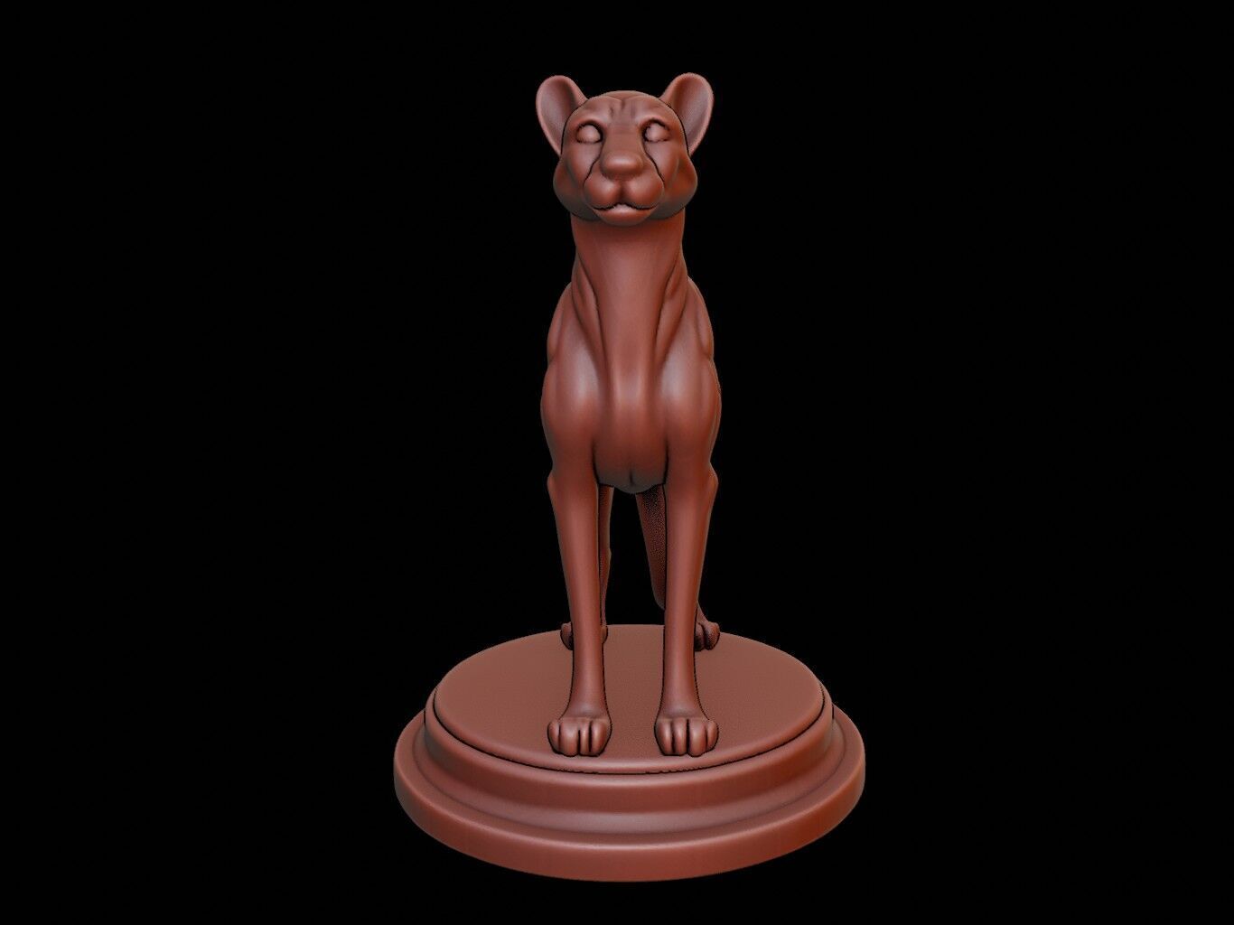 Cheetah Animal Figure Printable 3D print model_2