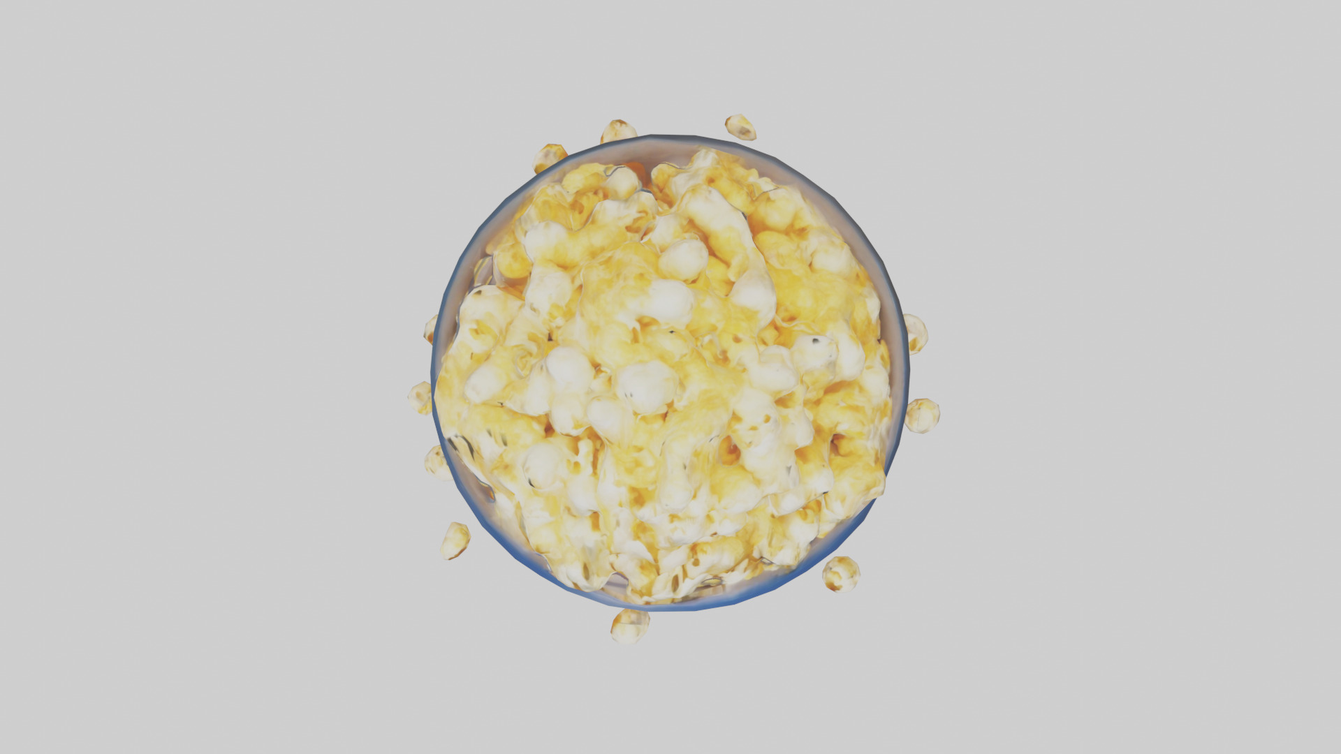 Cartoon Popcorn Bucket model 3D model_14